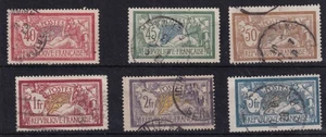 FRC161) France 1900 Merson simplified selection of 6 different to 5f including - Bild 1 von 2