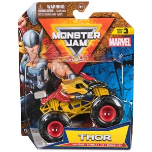 Monster Jam Marvel Series 3 Thor Monster Truck Die-Cast 1:64 Scale - Picture 1 of 7