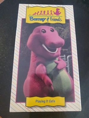 Barney & Friends Playing it Safe VHS 1992 Video Tape Time Life PBS Kids RARE — 第 1/4 张图片