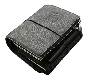 Burxxong A7 Pocket Size Organizer Genuine ltalian Alaska Leather - Picture 1 of 9