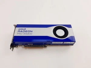 HP AMD Radeon Pro W6800, 32GB GDR6 Graphics Card, Spare P/N M62765-001, C4*16 - Picture 1 of 4