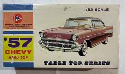 PYRO 1/32 1957 CHEVY CHEVROLET HARD TOP MODEL KIT - SLOT CAR SCRATCHBUILDER - Image 1 of 4
