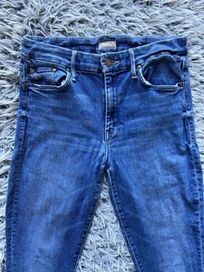 Pantalones de mezclilla ajustados Mother Jeans para mujer 28 azules The Looker Groovin EE. UU. - Imagen 1 de 12