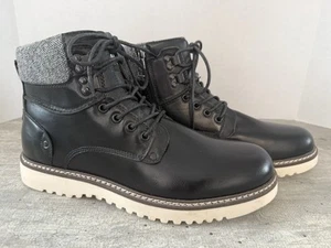 Steve Madden M-Damily Bota Negra Puño Tejido Hombre Talla 11 - Imagen 1 de 15