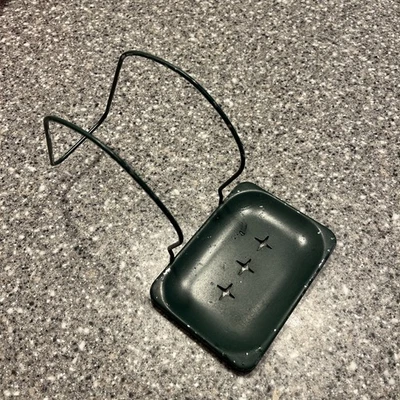 Suporte de saboneteira vintage Clawfoot banheira sobre a borda metal pendurado - Imagem 1 de 4