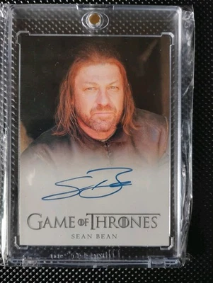 2015 Rittenhouse Juego de Tronos Autógrafo Sean Bean Ned Stark Full Bleed Automático Foto 1 de 2