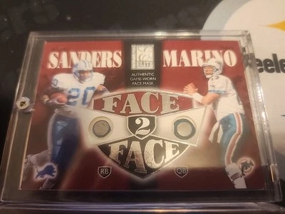 Donruss Elite Face 2002 2 caras #ff-12 Dan Marino/Barry Sanders/350 dulce solo 1 Foto 1 de 4