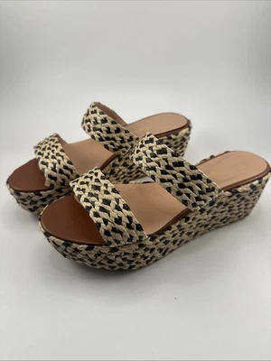 Sandalias Robert Clergerie Paris Plataforma Rafia Trenzada Alpargata Talla 40.5 2873 Foto 1 de 4