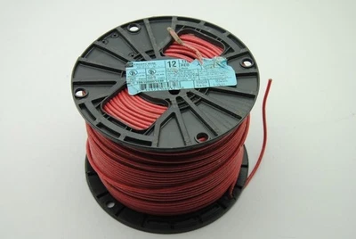 ENCORE 16 AWG Stranded Single Conductor, Red Hook-Up Wire, 105C 600V 500FT New - Image 1 of 3