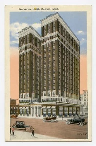 Cartolina a colori Wolverine Hotel, Detroit, Michigan - Foto 1 di 2