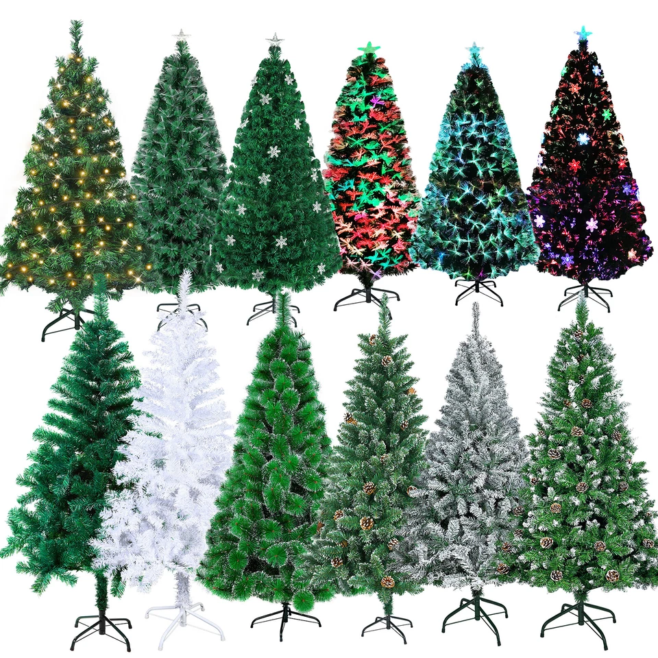 120-240cm LED Weihnachtsbaum Künstlicher Kunstbaum Tannenbaum Christbaum Schnee - Bild 1 von 4