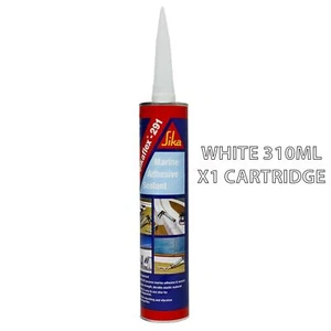 Sikaflex 291 - Marine Adhesive Sealant 310ml White - x 1 Cartridge (Fresh Stock) - Picture 1 of 1