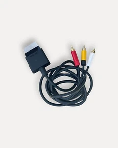 Official OEM Microsoft Xbox 360 AV Composite Audio/Video Cable RCA - Imagen 1 de 2