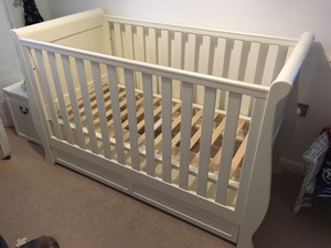 silver cross sleigh cot bed