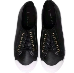 WOMENS TRAINERS UK 7 CANVAS SHOES UK PLIMSOLLS FLAT LACE UP LADIES SNEAKERS - Picture 1 of 10