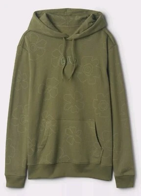 Sudadera con capucha floral con logotipo de arco hueco | Talla PEQUEÑA | Chaqueta militar verde secuoya nueva con etiquetas 🔥🧊 Foto 1 de 4