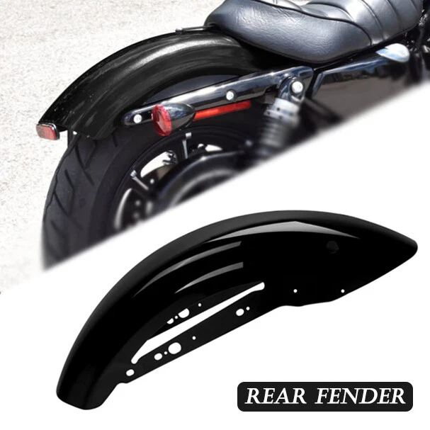 Guardabarros trasero negro brillante apto para Harley Sportster IRON XL883N 2010-2022 pintado Foto 1 de 4