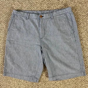 Tommy Bahama Shorts Mens 36 Blue White Chino Khaki Pockets Casual Outdoor - Picture 1 of 16