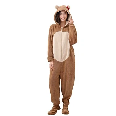 Mono Rh Para Mujer Con Capucha Unisex Una Pieza Pies PJ' Conjunto Mono RHW2780 Foto 1 de 4