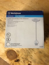 Westinghouse Lighting 7028600 Single-Light Mini-Pendant Kit with White 