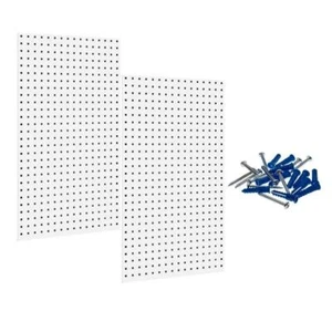 Triton Products 18-Gauge Steel Square Hole Pegboards Heavy Duty White Epoxy - Picture 1 of 6