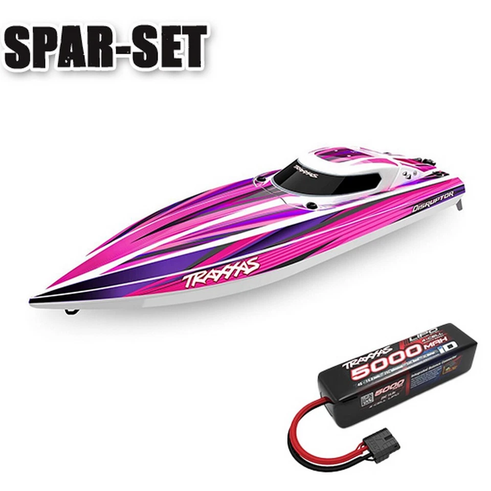Traxxas 106064-4 Disruptor 26-Zoll V-Rumpf Rennboot - Inkl 4S LiPo Akku - pink - Bild 1 von 1