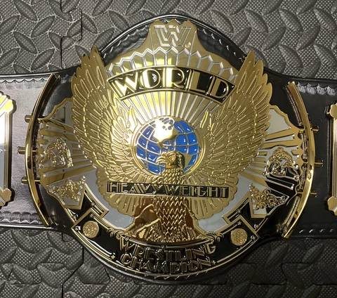 WWE WWF RELEATHERED WINGED EAGLE CHAMPIONSHIP BELT DUAL PLATED Cover