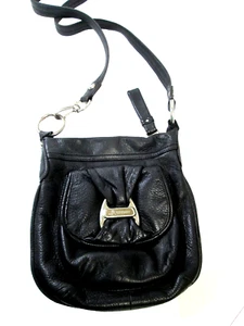 B Makowsky Umhängetasche schwarz Leder Einhand Schultertasche Handtasche Taschen - Bild 1 von 10