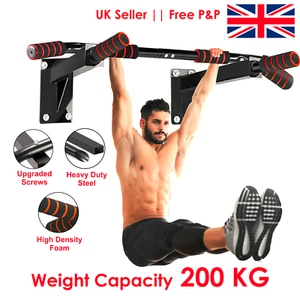 Wandmontage Pull Chin Up Bar strapazierfähig Tauchstation Fitnessstudio Zuhause Übung Fitness - Bild 1 von 13