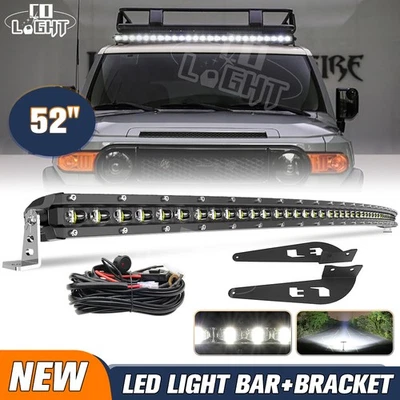 Kit de montaje de barra de luz LED curvada superior para Ford Ranger 1993-2011 de 50 pulgadas Foto 1 de 4