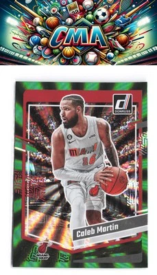2023-24 Donruss #182 Caleb Martin Green Laser Holo - Image 1 of 2