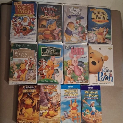 Winnie the Pooh VHS Lot of 12  Foto 1 de 4