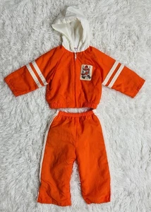 Vintage 1980s University Of Texas Longhorns Nylon Track Suit - 18 Months - Picture 1 of 8