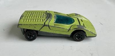 Hot Wheels Rare 1970 Ferrari 512 S Lime Green Enamel/ Free Shipping - Image 1 of 4