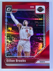 2024-25 Donruss Optic Dillon Brooks Red Prizm /99 Rockets - Picture 1 of 2