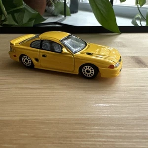Vintage Realtoy 1995 Ford Mustang GT Canary Yellow Diecast Car - Picture 1 of 7