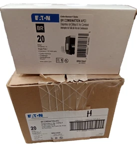 EATON/CUTLER HAMMER/BREAKER/BRN120AF/20A/1P/240V/BRN/BR COMBINATION AFCI/NW(44D1 - Picture 1 of 12