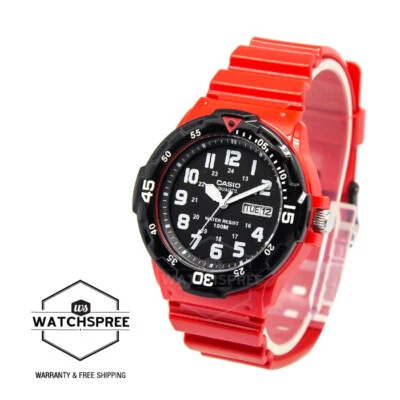 Casio Men's Diver Look Series Orange Resin Band Watch MRW200HC-4B MRW-200HC-4B - image 1 of 2