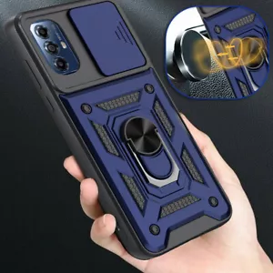 For Motorola Moto G 5G 2024 6.5" Case Camera Slide 360 Ring Holder Stand Cover - Picture 1 of 63