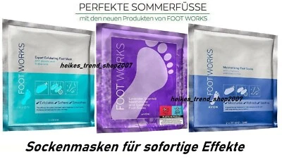 AVON Foot Works Socken- Fußmaske für sofortigen Effekt zur Wahl