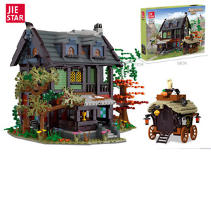 Amedieva Inn Modular Building Blocks Set Medieval MOC Bricks DIY Model Toys Gift