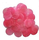 100 Pink Round Capiz Shell Disks 1.5"  Two Holes