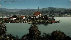 Wörther See 1915 Maria Wörth Stempel K.u.K. Militär Zensur gelaufen Wittgensdorf - Bild 1 von 1