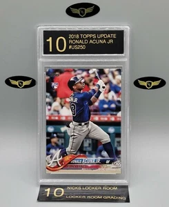 2018 Topps Update Atlanta Braves RONALD ACUNA JR #US250 rookie RC mint LRG 10 - Picture 1 of 2