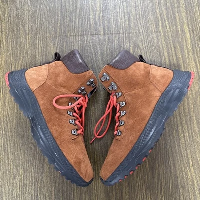 $295 Talla 11.5 (D) COACH Híbrido Urbano Senderista Sillín Coñac Gamuza Botas G4506 Foto 1 de 4