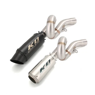 Tubos silenciadores de escape para Kawasaki Ninja ZX6R ZX636 ZX636E ZX600R 2009-2023 Foto 1 de 4