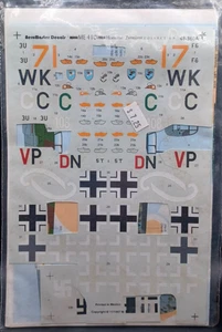 AeroMaster | No. 48-360 | 1:48 Me-410 Hornisse Zerstorer Decals - Picture 1 of 1