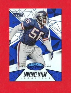 Espejo Immortals 2015 certificado Panini azul Lawrence Taylor #d/50 gigantes - Imagen 1 de 2