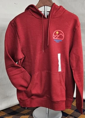Sudadera con capucha para hombre Sonoma roja polar manga larga pulóver talla grande Foto 1 de 4