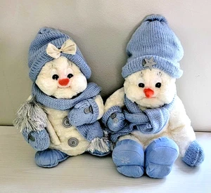 VINTAGE 1994 THE PETTING ZOO ENCORE'S "SNOW BUDDIES" Couple SET CLEAN - Picture 1 of 9